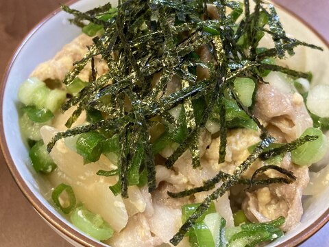 【かんたん】豚たま丼